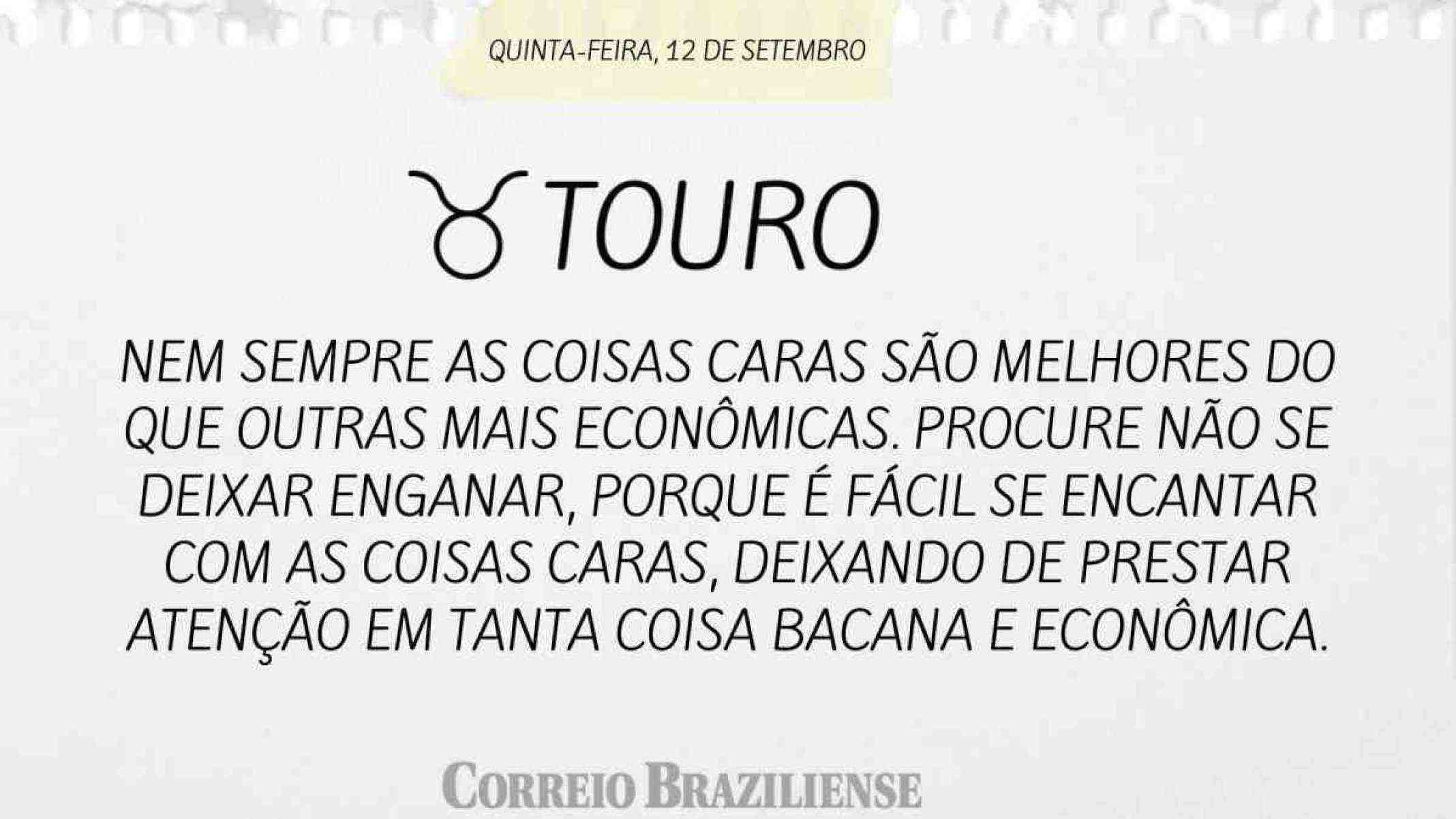 TOURO | 12 DE SETEMBRO DE 2024