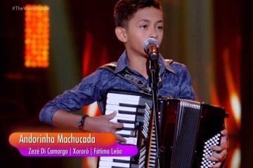 Apresenta&ccedil;&atilde;o as cegas no The Voice Kids -  (crédito: DivulgaÃ§Ã£o/Alejandro Rodrigues)