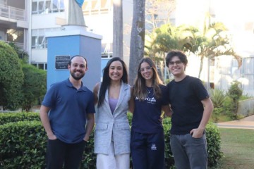 Leonardo Viana, Marina Trindade, Luana Melo e Vitor Nesi -  (crédito: Marista João Paulo II)