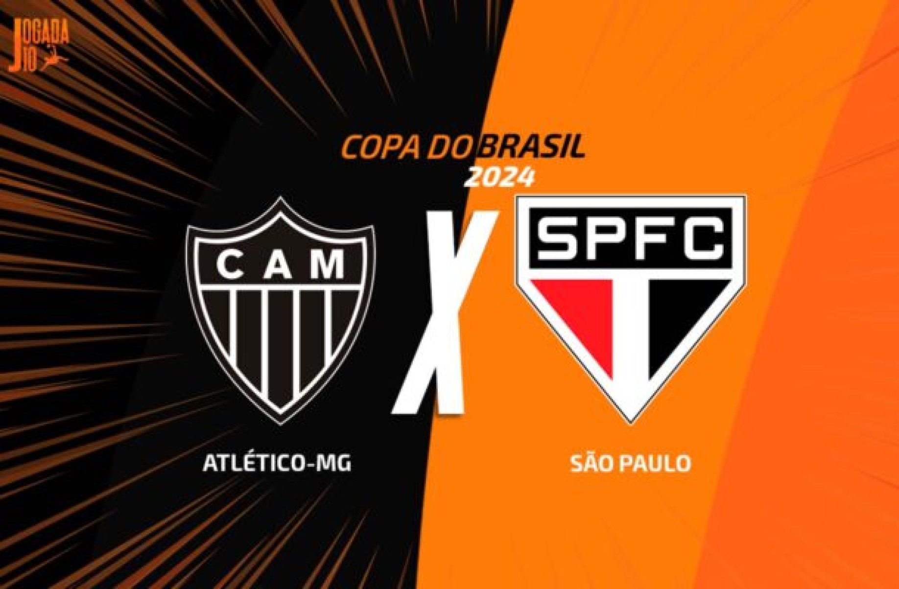 Atlético Mineiro x São Paulo -  (crédito: Foto: Arte Jogada10)