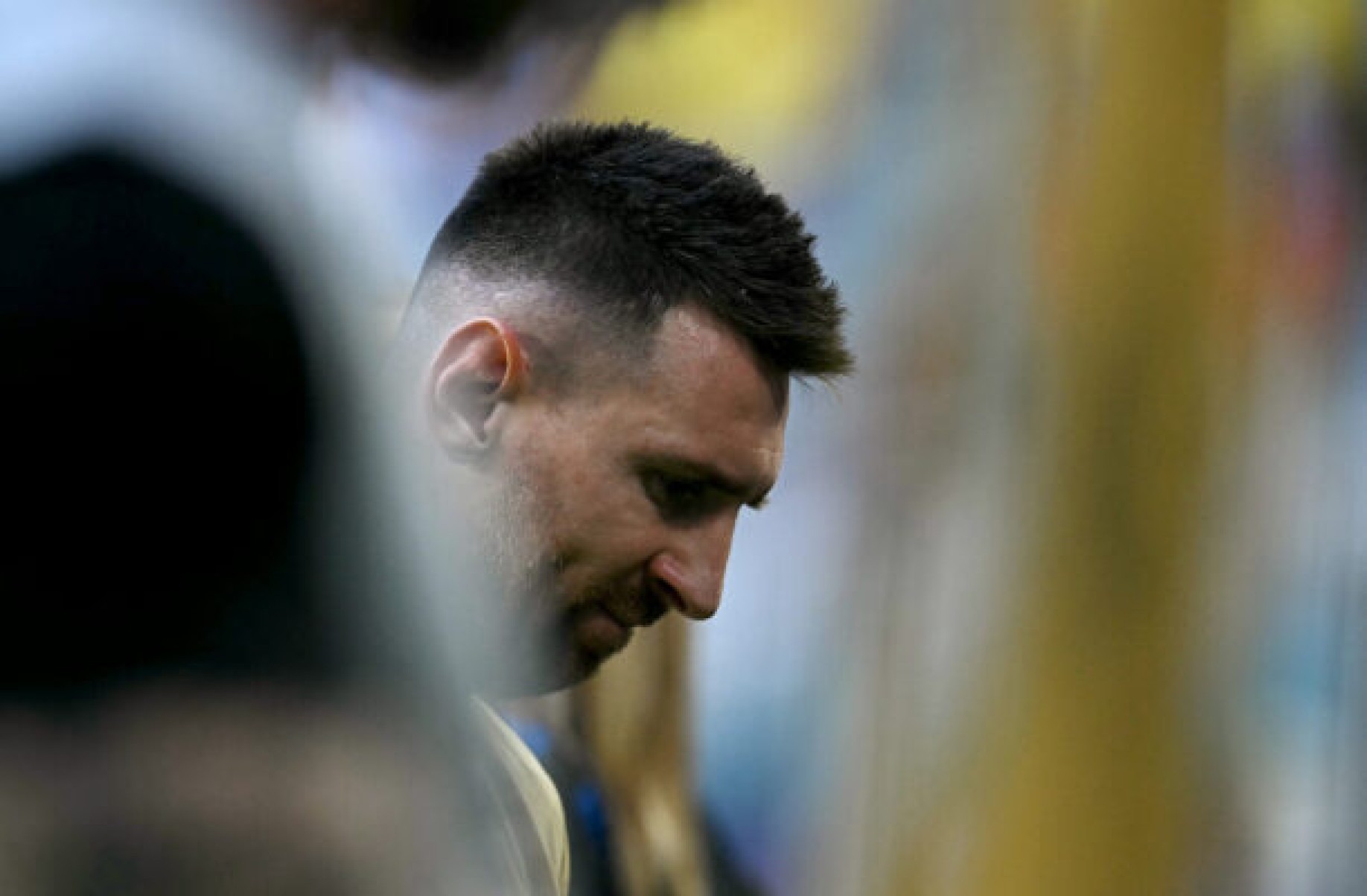  Argentina's forward #10 Lionel Messi gestures ahead of the Conmebol 2024 Copa America tournament final football match between Argentina and Colombia at the Hard Rock Stadium, in Miami, Florida on July 14, 2024. (Photo by Chandan Khanna / AFP)
     -  (crédito:  AFP via Getty Images)