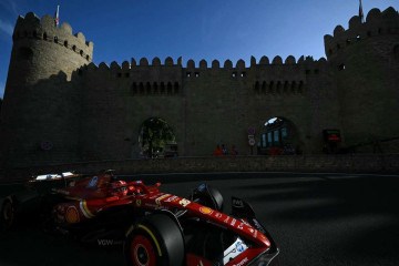 Circuito de rua de Baku mescla retas longas e curvas apertadas na paisagem com castelos medievais da capital do Azerbaijão       -  (crédito: AFP)