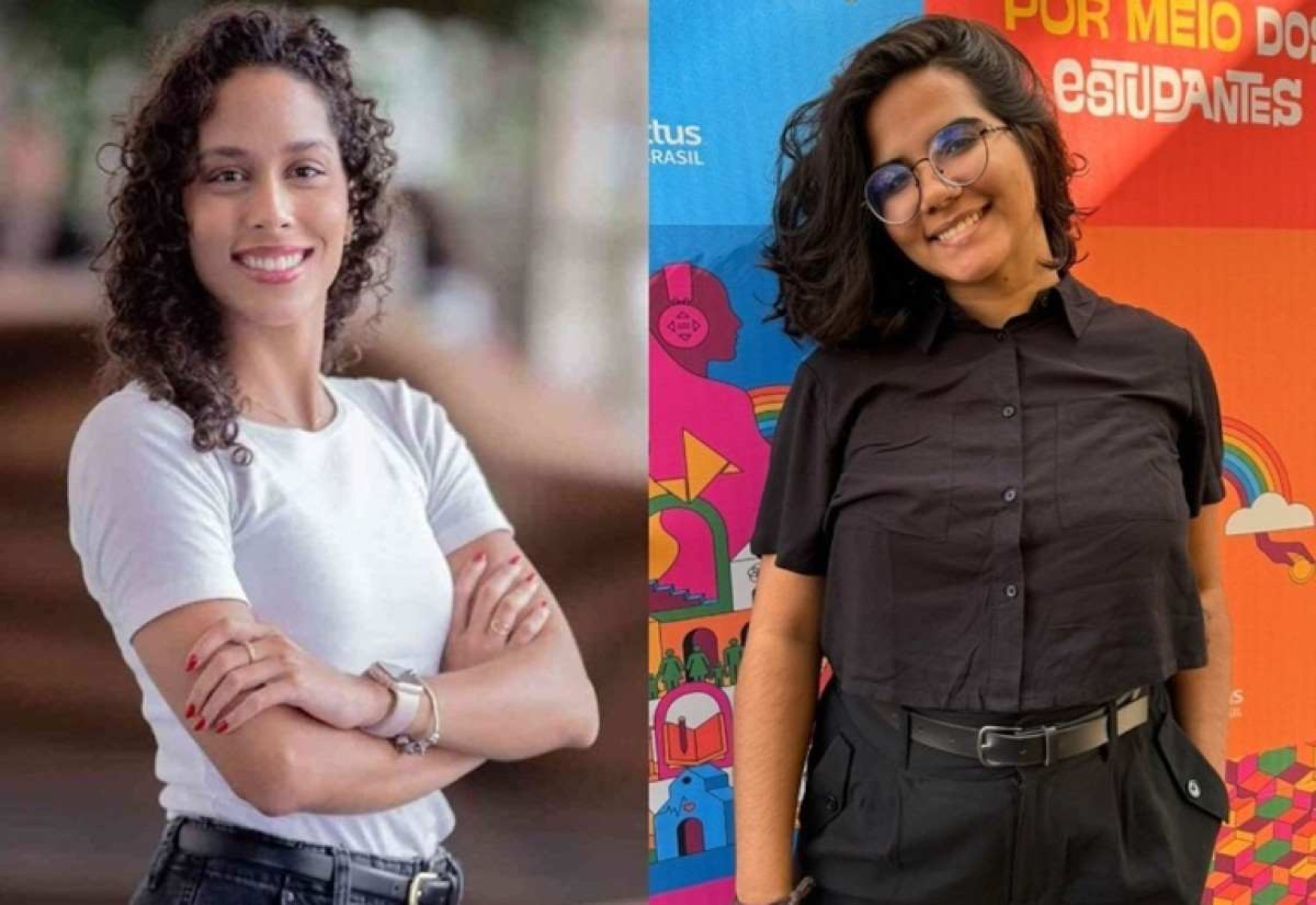 Ana Viana, 23 anos, fez parte da primeira turma de mentorandas da ONG em 2020 e Livya Bembem, 21, participou da mentoria da Alumna no primeiro semestre de 2024