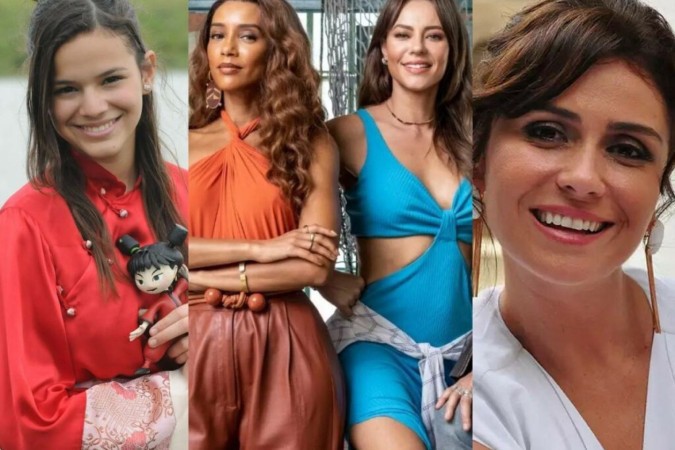 Bruna Marquezine, Taís Araújo, Paolla Oliveira e Giovanna Antonelli
 -  (crédito: Divulgação/Globo - Montagem)