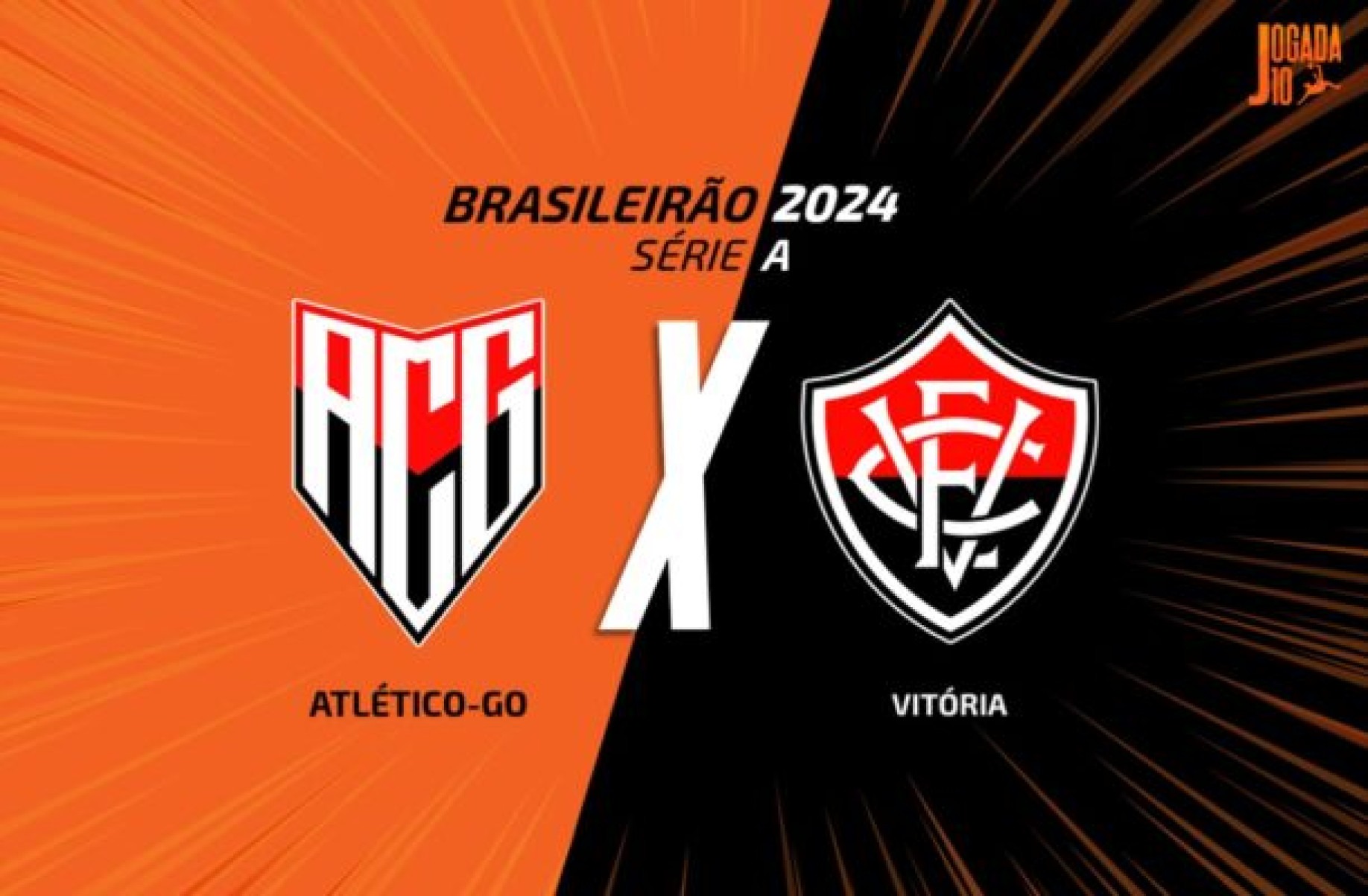 Atlético-GO e Vitória se enfrentam neste sábado -  (crédito: Foto: Arte/Jogada10)