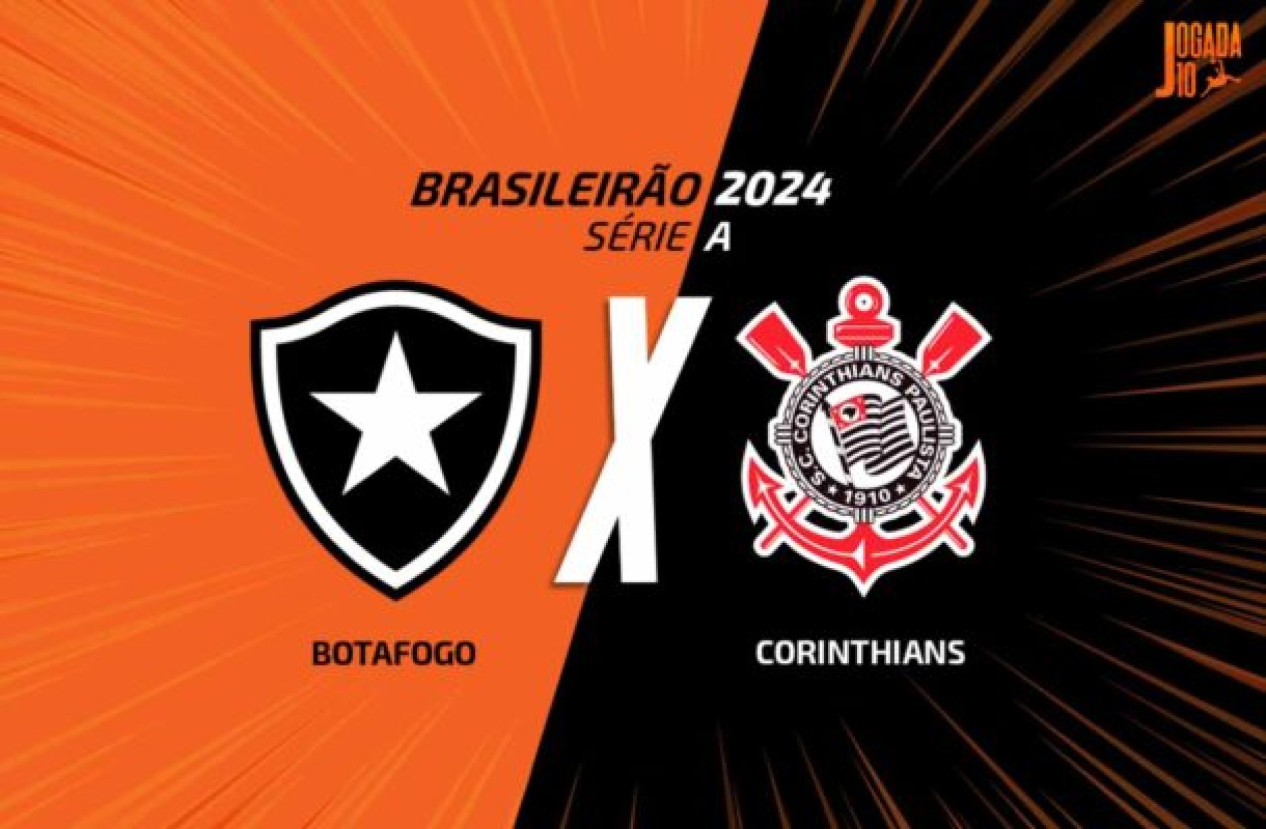 Botafogo e Corinthians se enfrentam pela 26° rodada do Brasileirão -  (crédito: Arte/Jogada10)