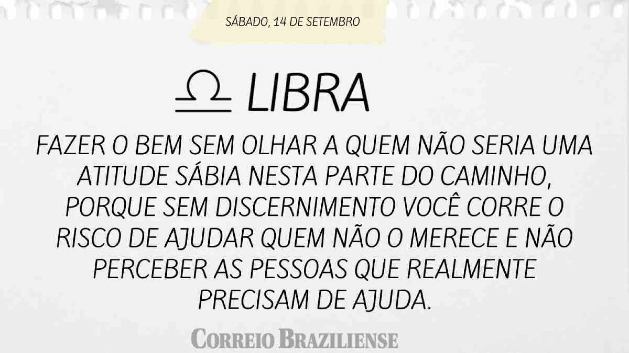 LIBRA | 14 DE SETEMBRO DE 2024