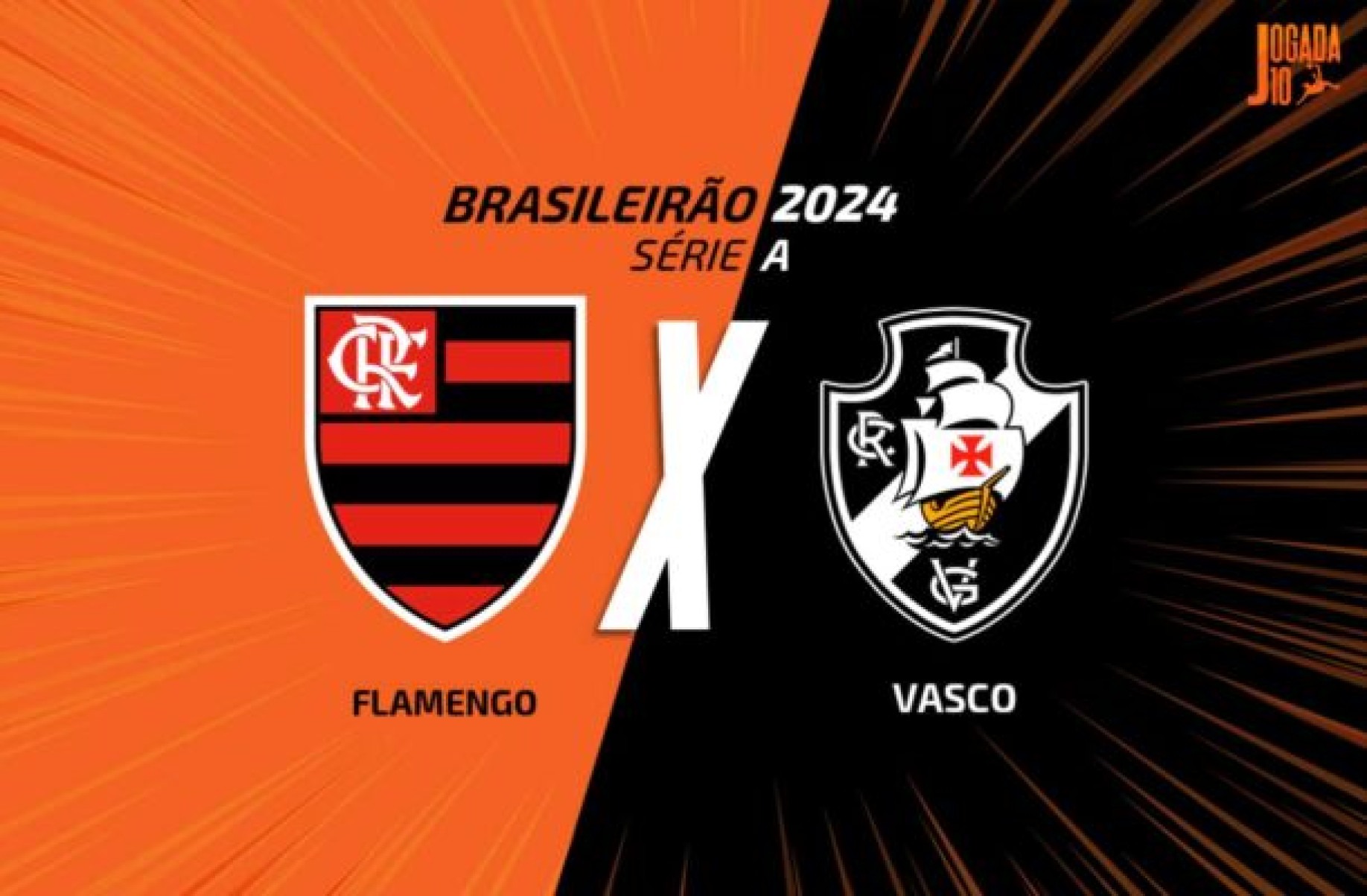 Flamengo e Vasco se enfrentam no Maracanã, neste domingo (15) -  (crédito: Arte: Jogada10)