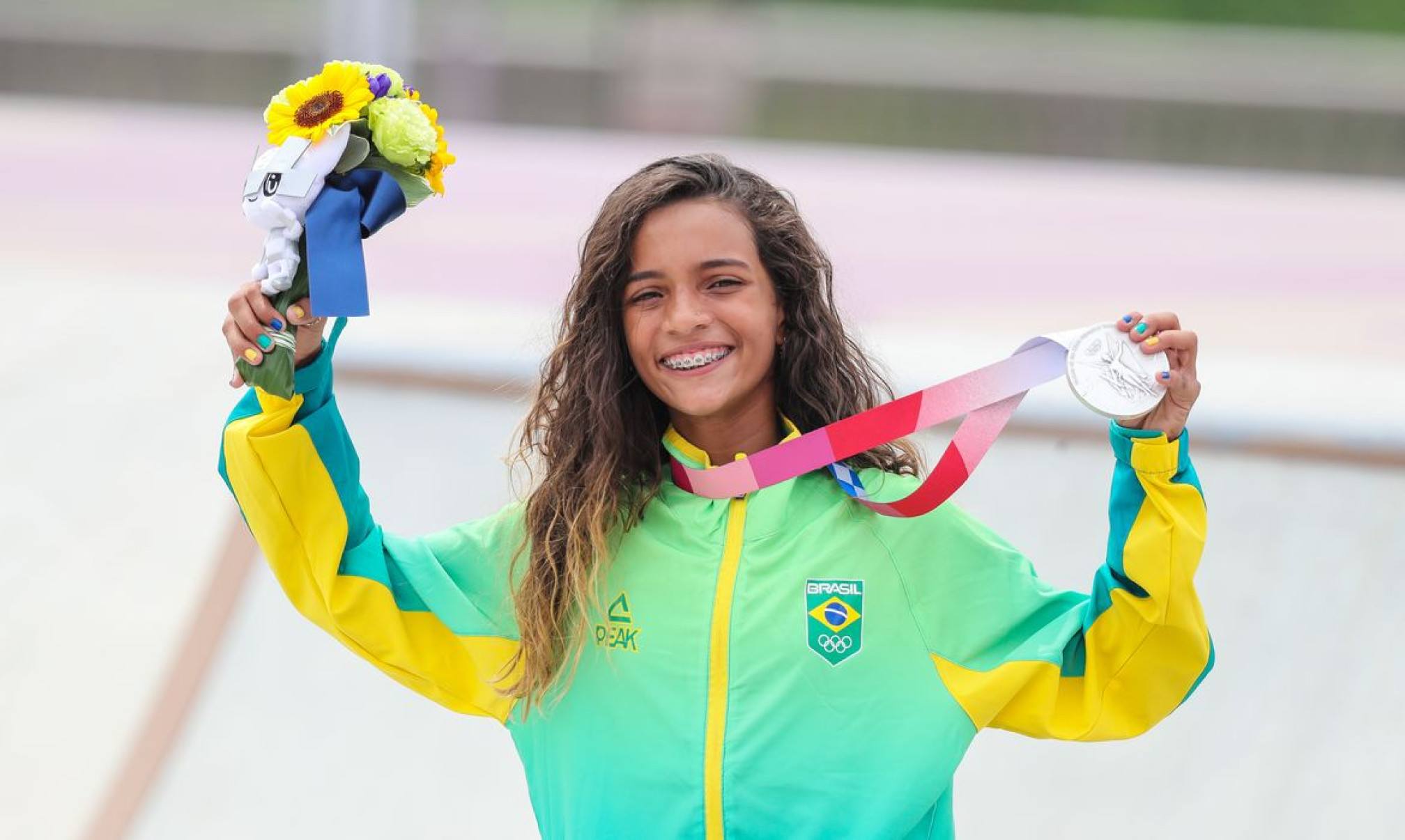 Com virada no fim, Rayssa Leal é bicampeã mundial de skate street -  (crédito: EBC)