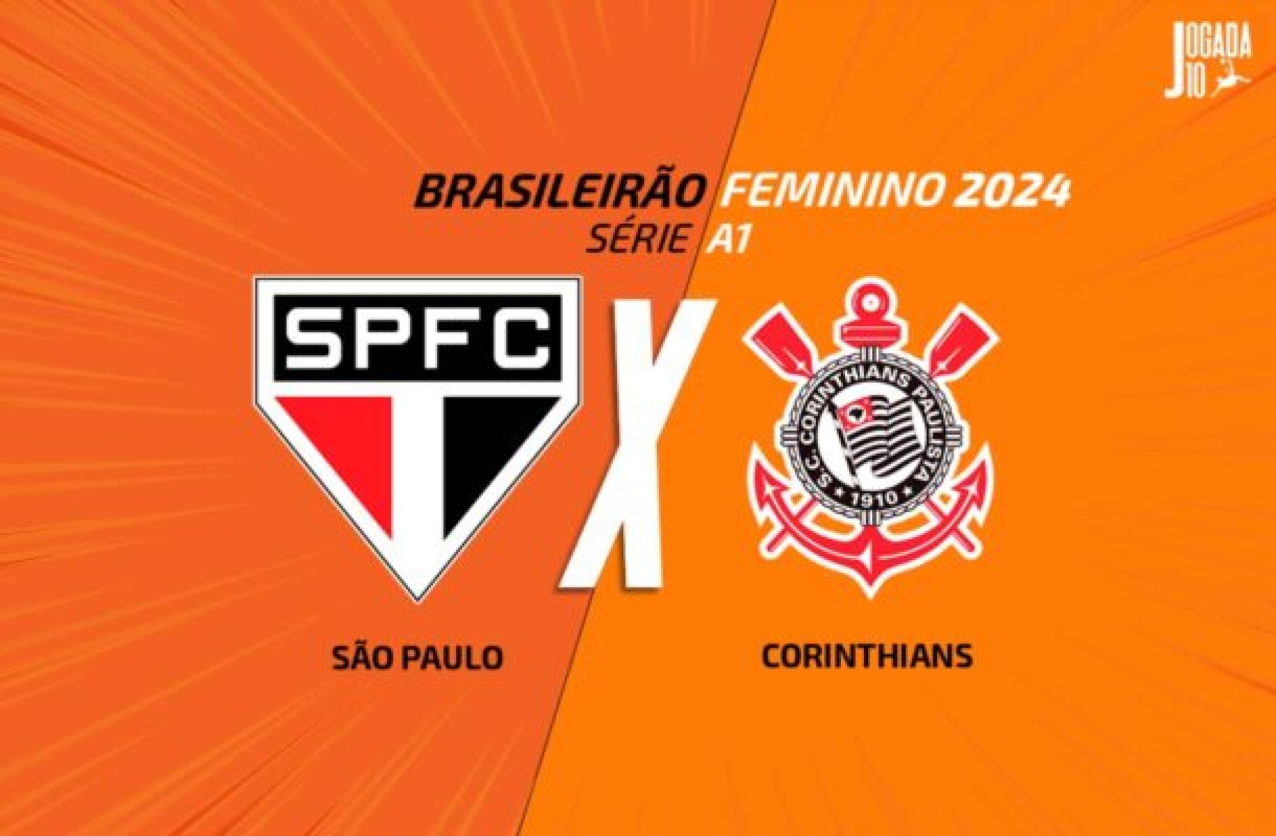 São Paulo e Corinthians começam a definir o Brasileirão Feminino 2024 -  (crédito: Divulgação/Jogada 10)