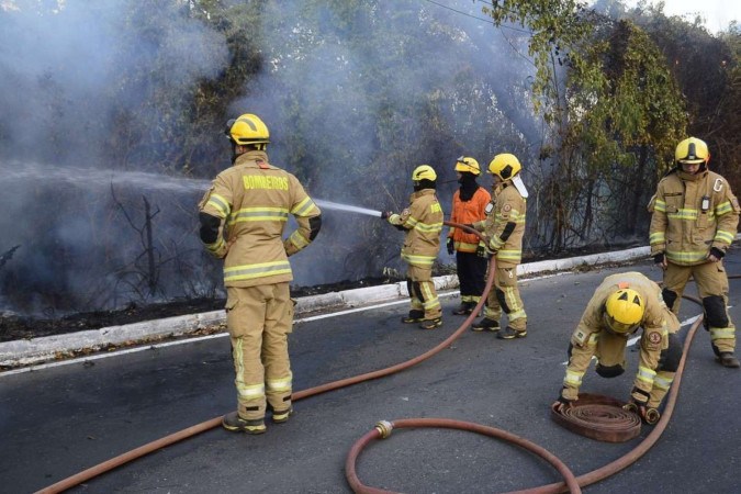  15/09/2024 Crédito: Marcelo Ferreira/CB/D.A Press. Brasil. Brasília - DF -  Incêndio na L2 Norte.