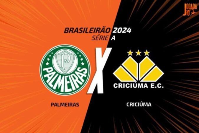 Palmeiras x Criciúma -  (crédito: Foto: Arte Jogada10)