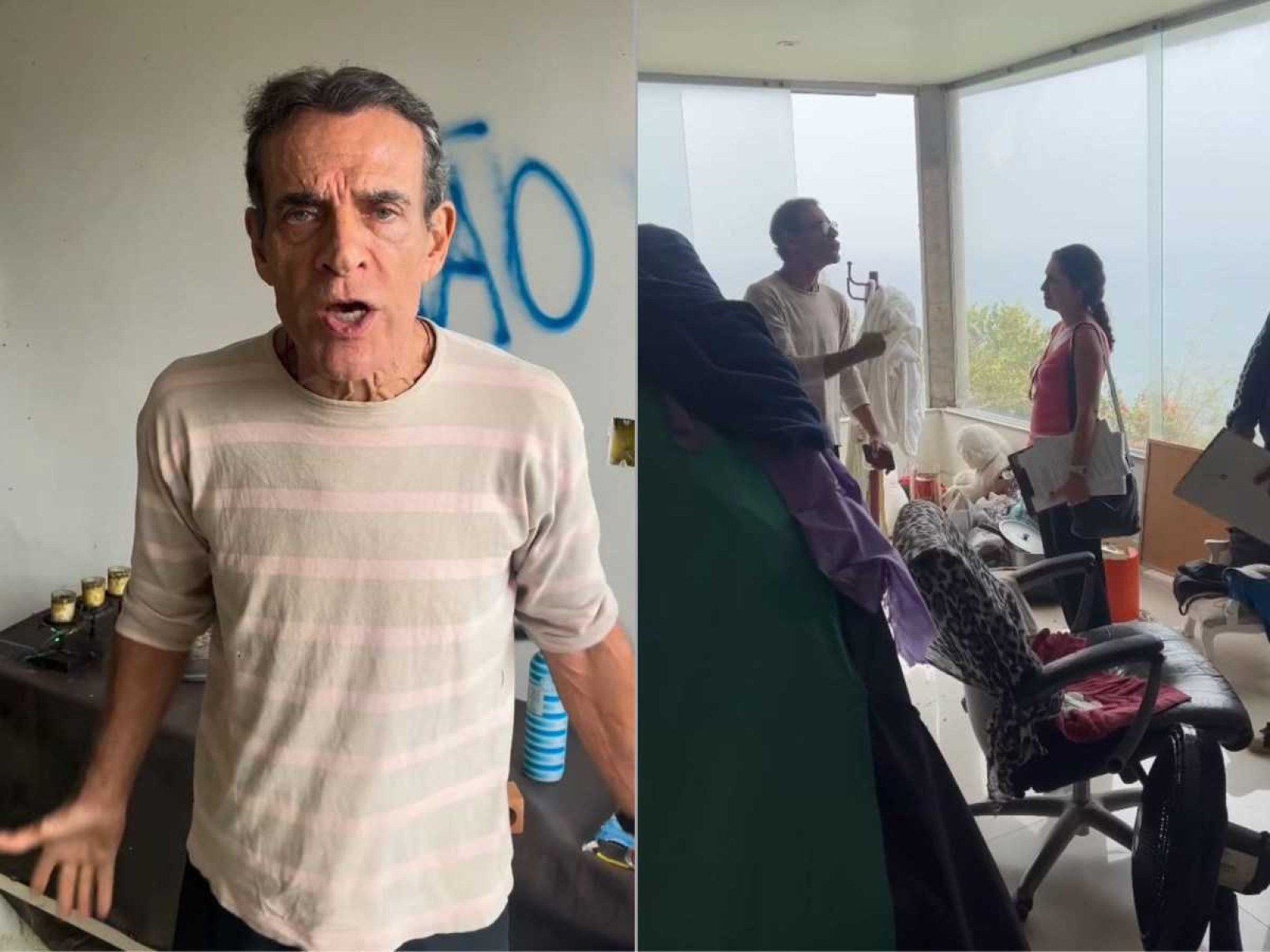 Ator Mário Gomes é despejado de mansão e arma barraco