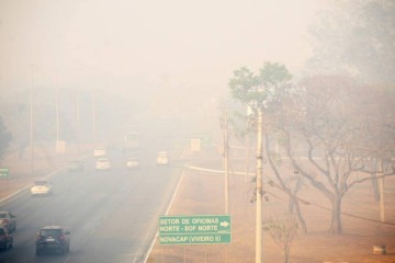 DF enfrenta a segunda pior estiagem da história. Meteorologistas não dão perspectiva para as chuvas -  (crédito: Ed Alves/CB/D.A Press)