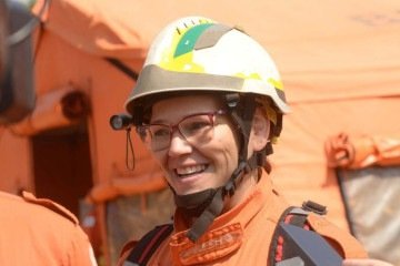 A primeiro sargento Mônica Amado diz que o vento é um dos desafios