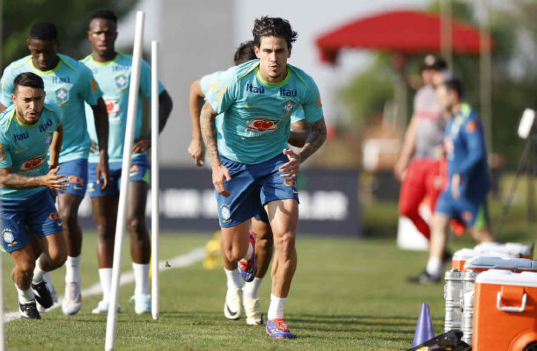 Pedro se lesionou em treino da Seleção Brasileira -  (crédito: Foto: Rafael Ribeiro/CBF)