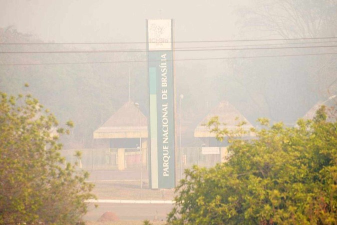  Incêndio no Parque Nacional de Brasília ainda reverbera prejuízos ecológicos e danos à população do DF -  (crédito:  Ed Alves/CB/DA.Press)