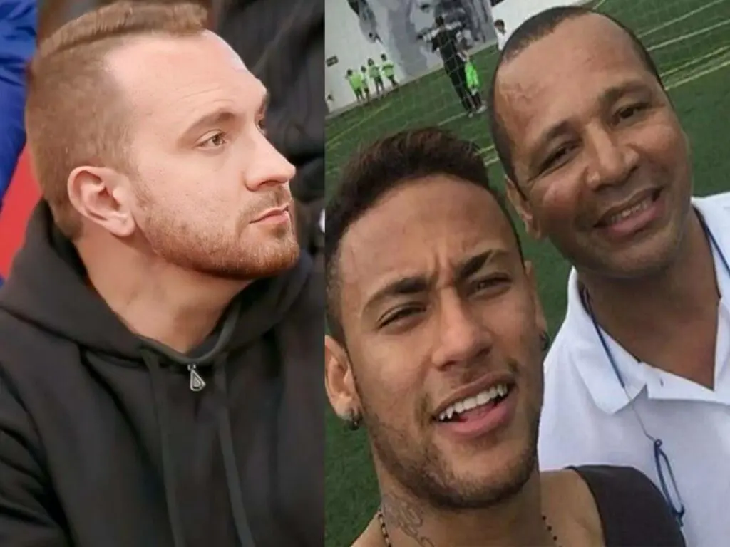 Zé Love, Neymar e o pai -  (crédito: Reprodução/PlayPlus - Instagram)