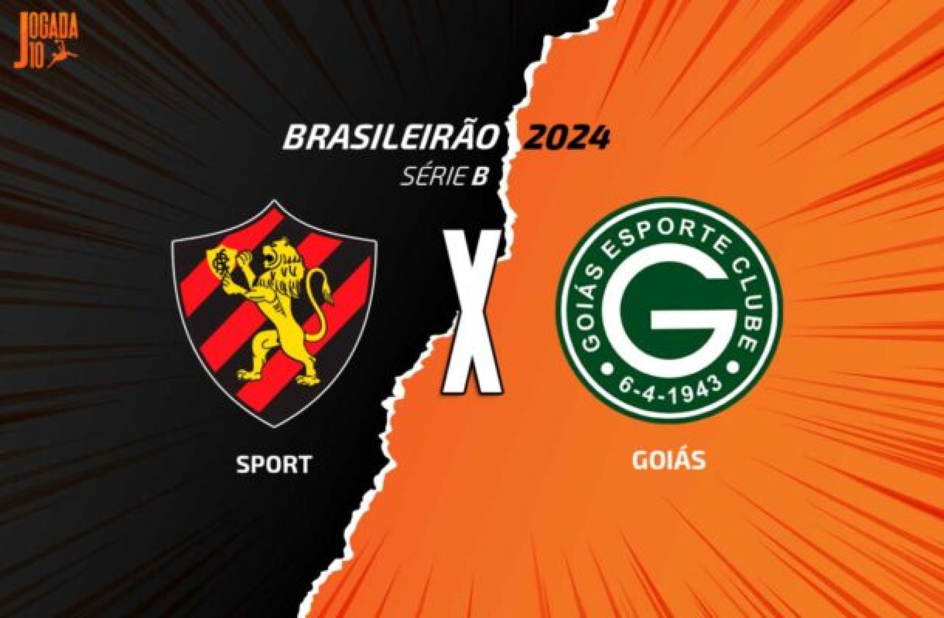 Sport x Goiás vão duelar pela Série B nesta quarta-feira -  (crédito: Foto: Arte Jogada10)