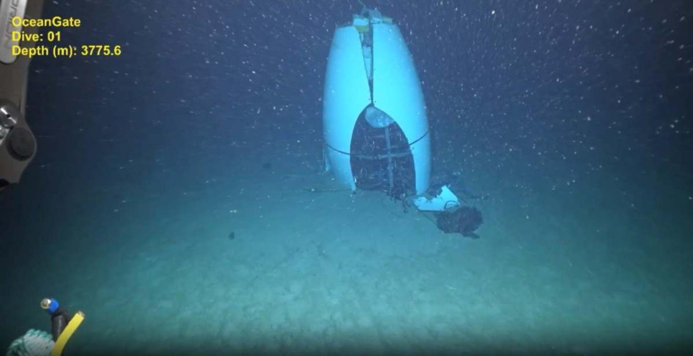 Guarda Costeira dos EUA divulga primeira imagem dos destroços do Titan