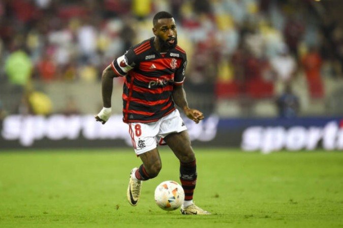 Gerson acredita na classificação do Flamengo na Libertadores -  (crédito: Foto: Marcelo Cortes / Flamengo)