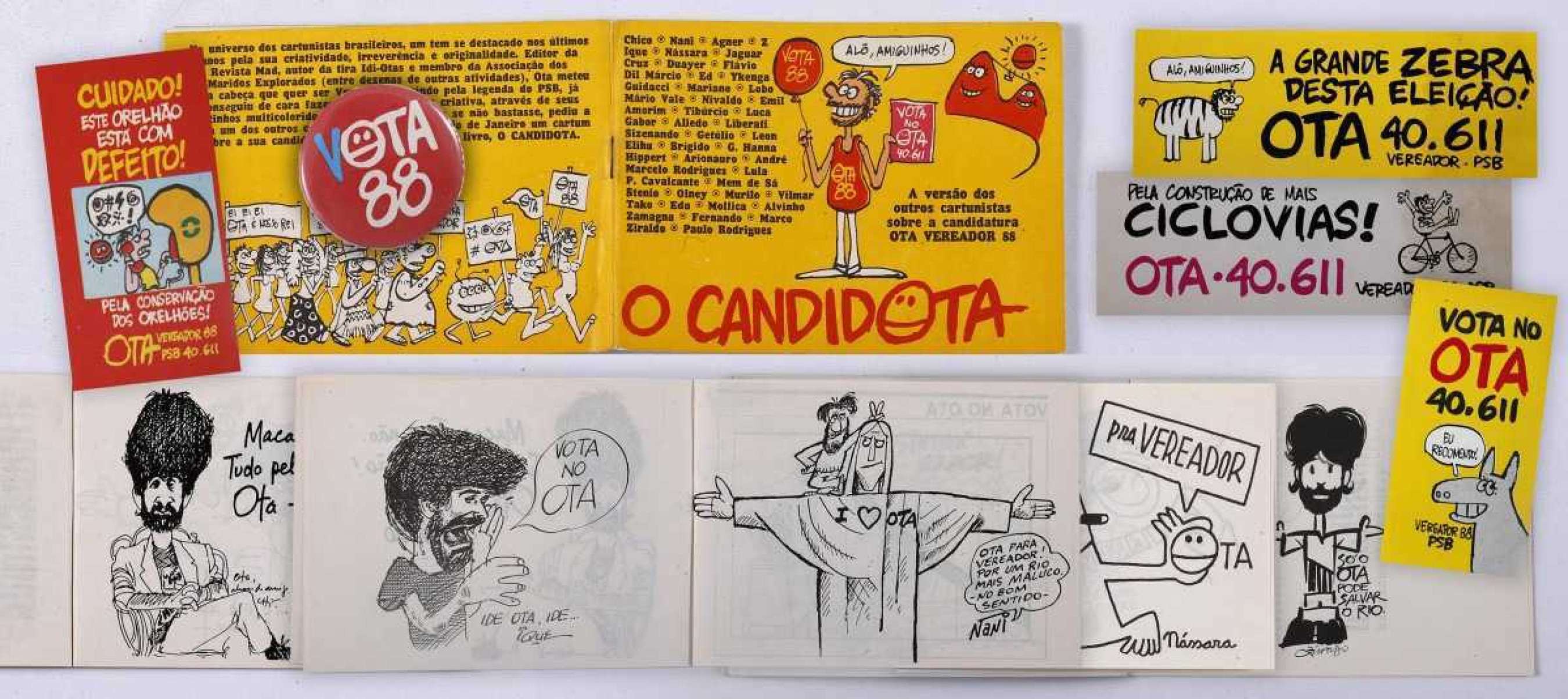 Designers fazem campanha para produzir livro sobre o cartunista Ota