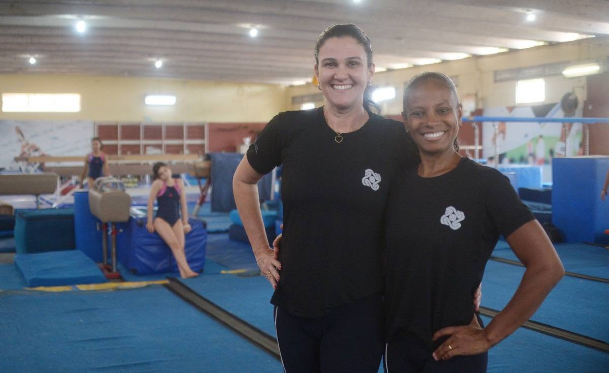 Aula de ginastica artistica no CEM Setor Leste