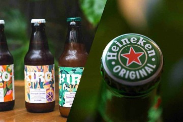 Marca brasileira acusa Heineken de plágio - Montagem / Divulgação