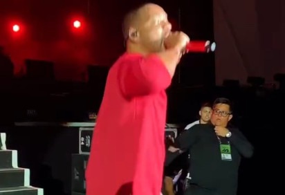 O rapper Will Smith, mais conhecido mundialmente como ator (premiado com um Oscar), fez show no Palco Sunset do Rock in Rio em 19/9. Ele entrou para se apresentar às 22h e sua performance durou meia hora. -  (crédito:   Reprodução Instagram Will Smith)