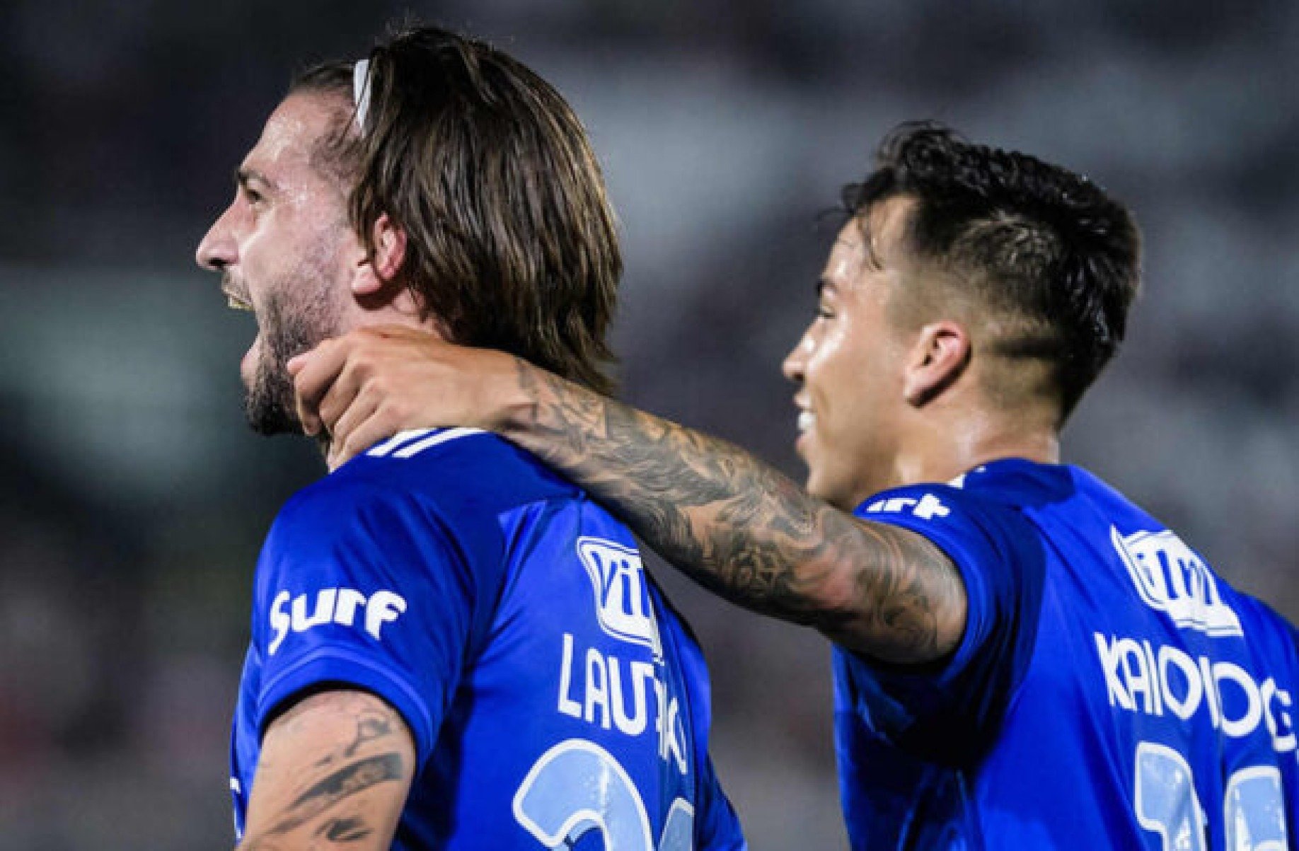 Kaio Jorge fez um dos gols do Cruzeiro, na noite dessa quinta-feira -  (crédito: Foto: Gustavo Aleixo/Cruzeiro)