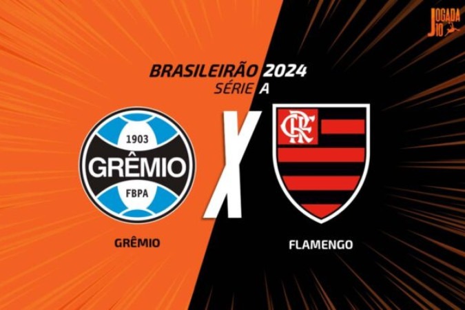 Grêmio e Flamengo se enfrentam neste domingo -  (crédito: Foto: Arte/Jogada10)