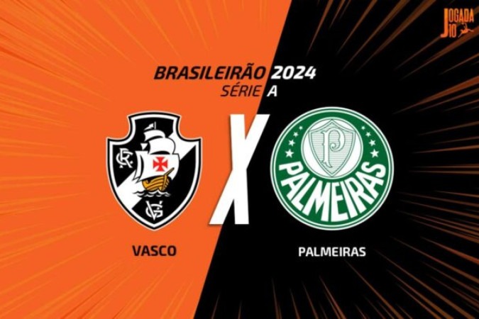 Vasco x Palmeiras se enfrentam em Brasília, pela 27ª rodada do Brasileirão -  (crédito: Arte: Jogada 10)