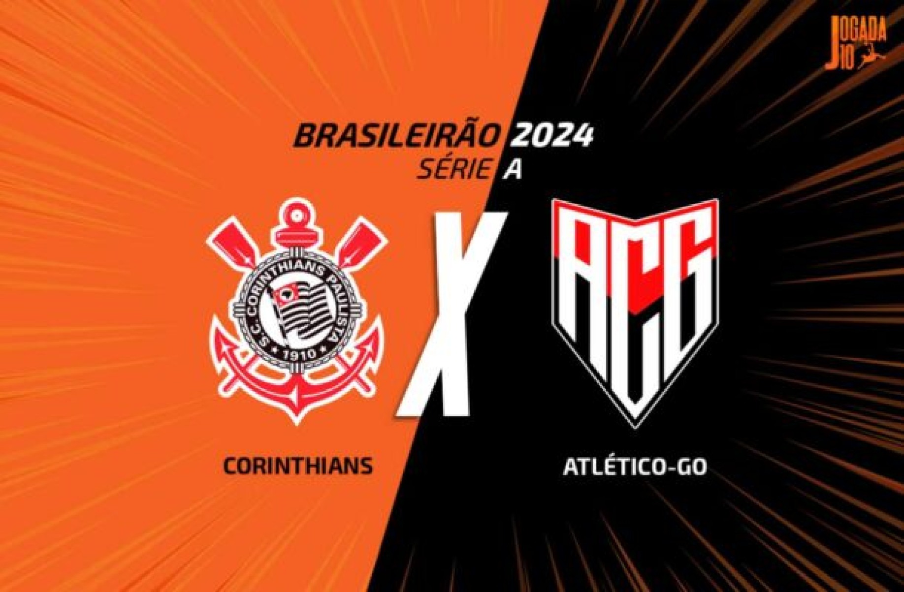 Corinthians x Atlético-GO -  (crédito: Foto: Arte Jogada10)