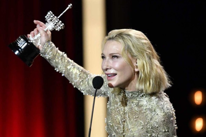 A atriz australiana Cate Blanchett foi homenageada com o Donostia Lifetime Achievement Award  -  (crédito: ANDER GILLENEA / AFP)