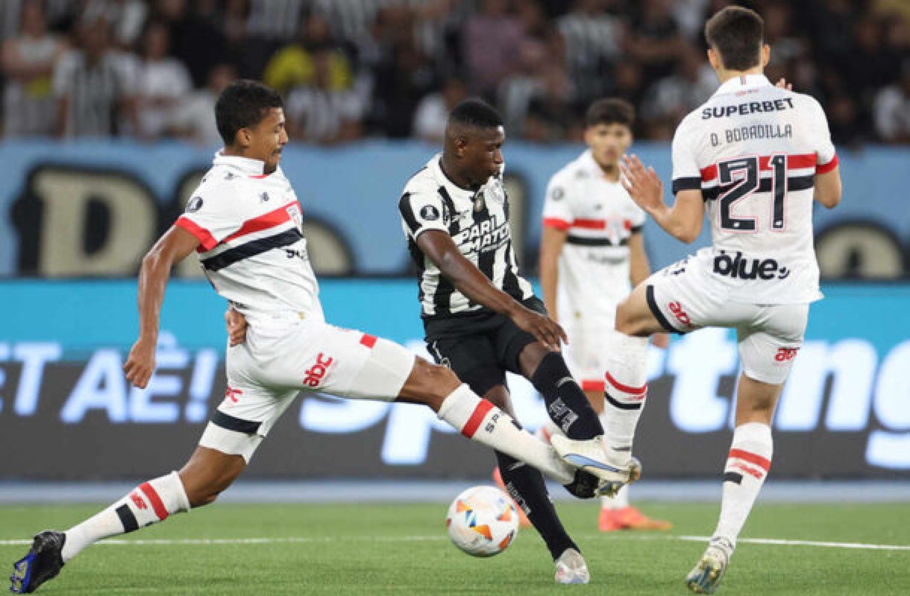 Botafogo x Sao Paulo pela Copa Conmebol Libertadores no Estadio Niltos Santos -  (crédito: Vitor Silva/Botafogo)