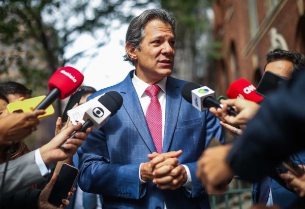 Haddad concede entrevista à imprensa em Nova York (23/9). -  (crédito:  Diogo Zacarias/MF)