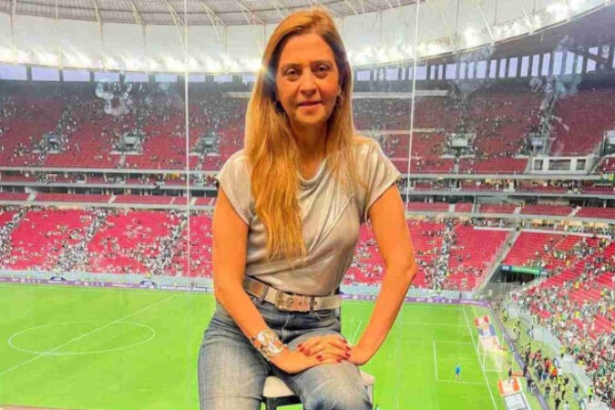 Leila Pereira no Mané Garrincha  -  (crédito: Foto: divulgação instagram)