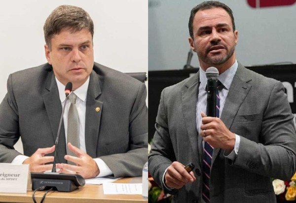 Georges Seigneur (E) recebeu 276 votos, enquanto Antônio Henrique Graciano Suxberger (D) teve 215. -  (crédito: Ed Ferreira / Arquivo Pessoal)