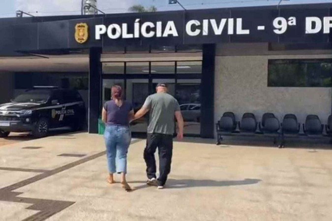 Policiais disfarçados dentro de uma clínica odontológica surpreenderam a foragida -  (crédito: Reprodução/PCDF)