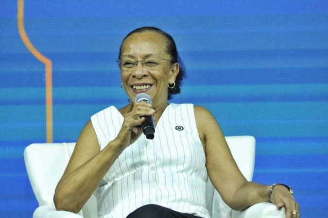 Diretora do Departamento de Saúde Mental, Álcool e Outras Drogas do ministério, Sônia Barros, no CB.Debate -  (crédito: Minervino Júnior/CB/D.A. Press)