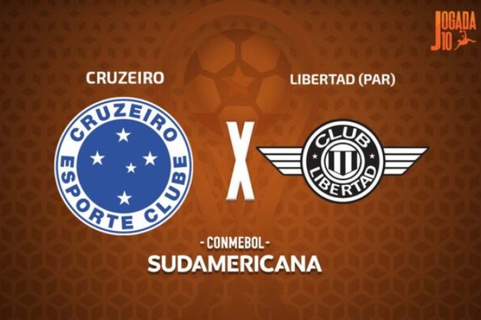 Cruzeiro x Libertad, jogo da volta das quartas da Sul. Na ida, em Asssunção, Raposa 2 a 0 -  (crédito: Foto: Arte Jogada10)