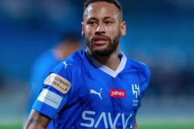 Atualmente, Neymar se recupera de uma problema no joelho -  (crédito: Foto: Divulgação / Al-Hilal)