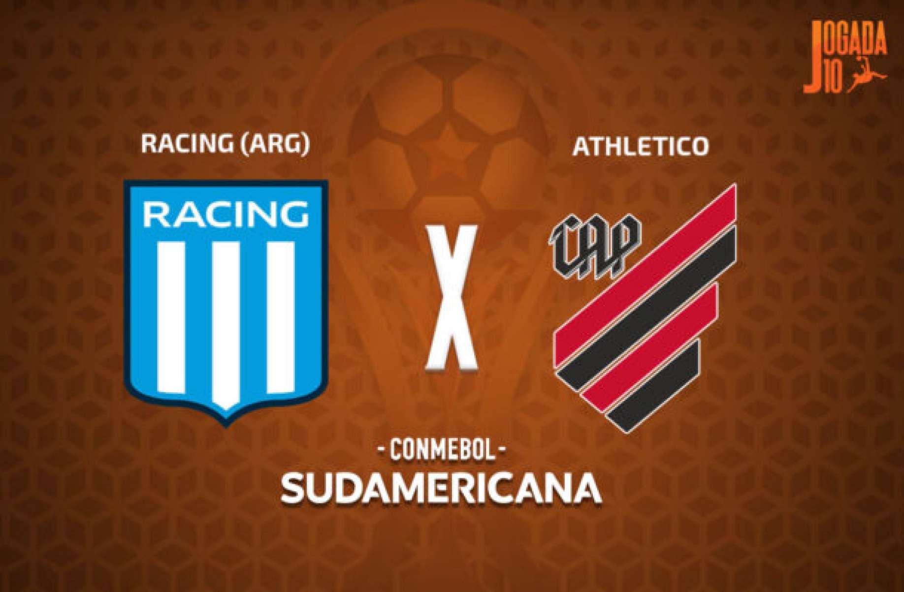 Racing x Athletico -  (crédito: Foto: Arte Jogada10)