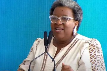 Macaé Evaristo toma posse como ministra dos Direitos Humanos e da Cidadania -  (crédito: Reprodução Canal Gov)