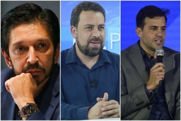 Paraná Pesquisas: Nunes lidera com 27%, seguido por Boulos com 25% e Marçal, 22,5% -  (crédito: Governo de São Paulo/Divulgação, Marcelo Ferreira/CB/D.A Press e Minervino Júnior/CB/D.A. Press)