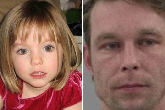 Madeleine McCann e o suspeito de seu sequestro, Christian Brueckner - (crédito: Reprodução) Madeleine McCann e o suspeito de seu sequestro, Christian Brueckner - (crédito: Reprodução)