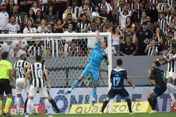 Botafogo e Grêmio empataram por 0 x 0 no Estádio Nacional Mané Garrincha - (crédito: Ed Alves/CB/D.A Press) Botafogo e Grêmio empataram por 0 x 0 no Estádio Nacional Mané Garrincha - (crédito: Ed Alves/CB/D.A Press)