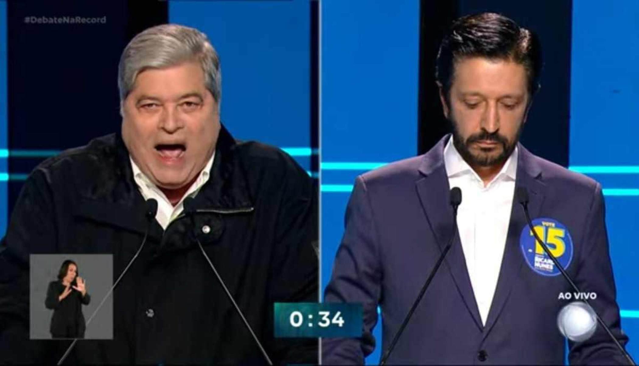 Debate da Record: Datena afirma que não é destemperado, mas que Nunes, sim