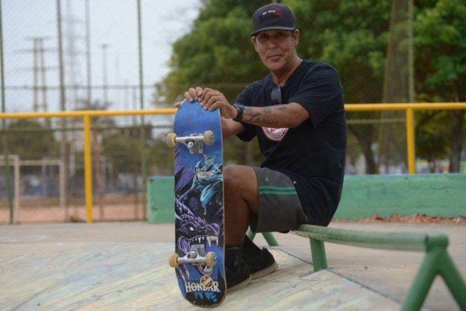  29/09/2024 Credito: Ed Alves/CB/DA.Press. Cidades. Nas ruas só se for de skate - Projeto Social de um Ex Detento  Robson Diego. Na foto, Cosme.