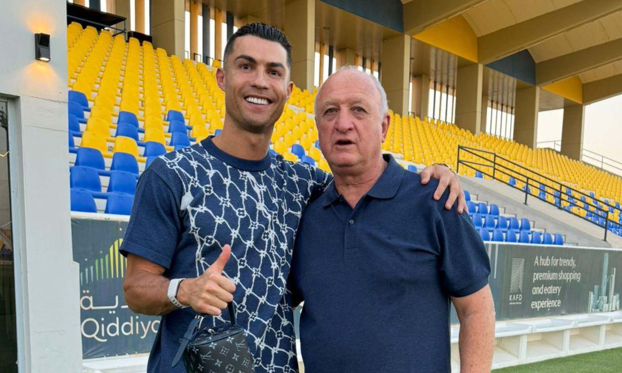 Ex-Atlético e Cruzeiro, Felipão visita Al-Nassr e revela conversa com Cristiano Ronaldo - No Ataque Internacional